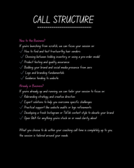 1-1 coaching call (DM for availability)
