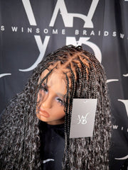 Triangle Boho Knotless Frontal