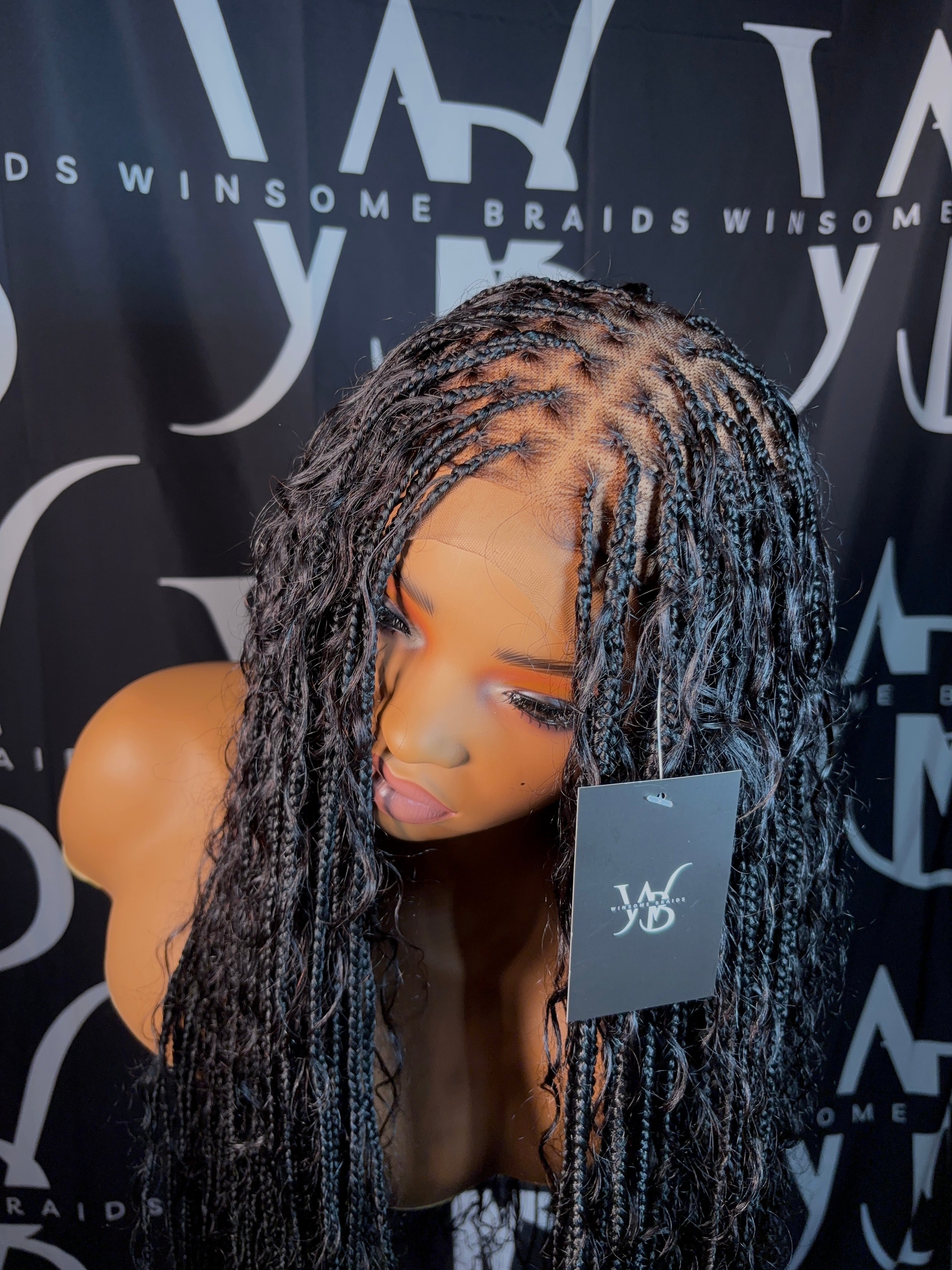 100% Human Hair Curls Boho Knotless Closure