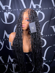 100% Human Hair Curls HD Boho Knotless Closure
