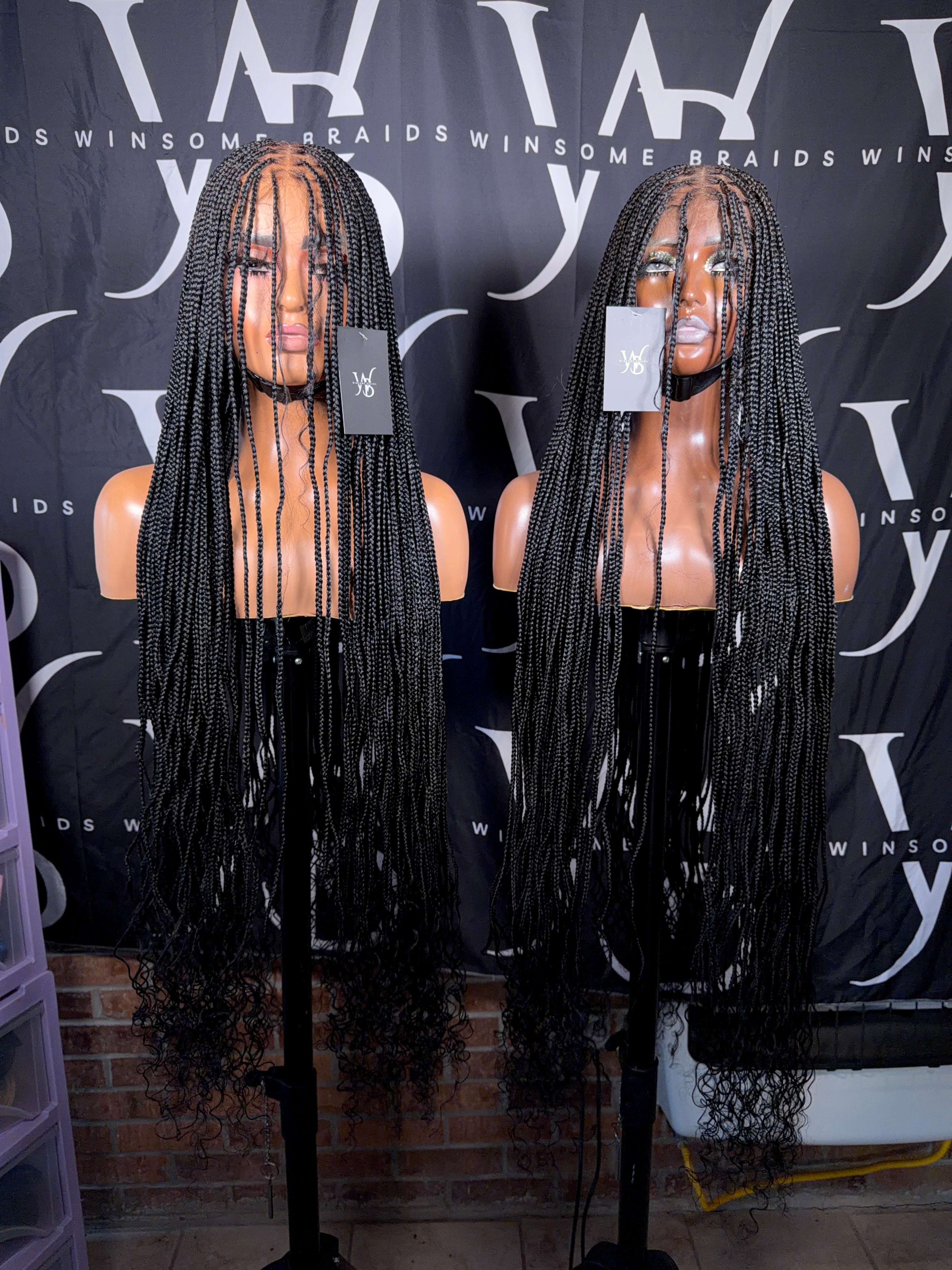 HD Knotless Full Lace w/ Human Boho Ends