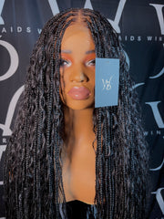 100% Human Hair Curls Boho Knotless Closure