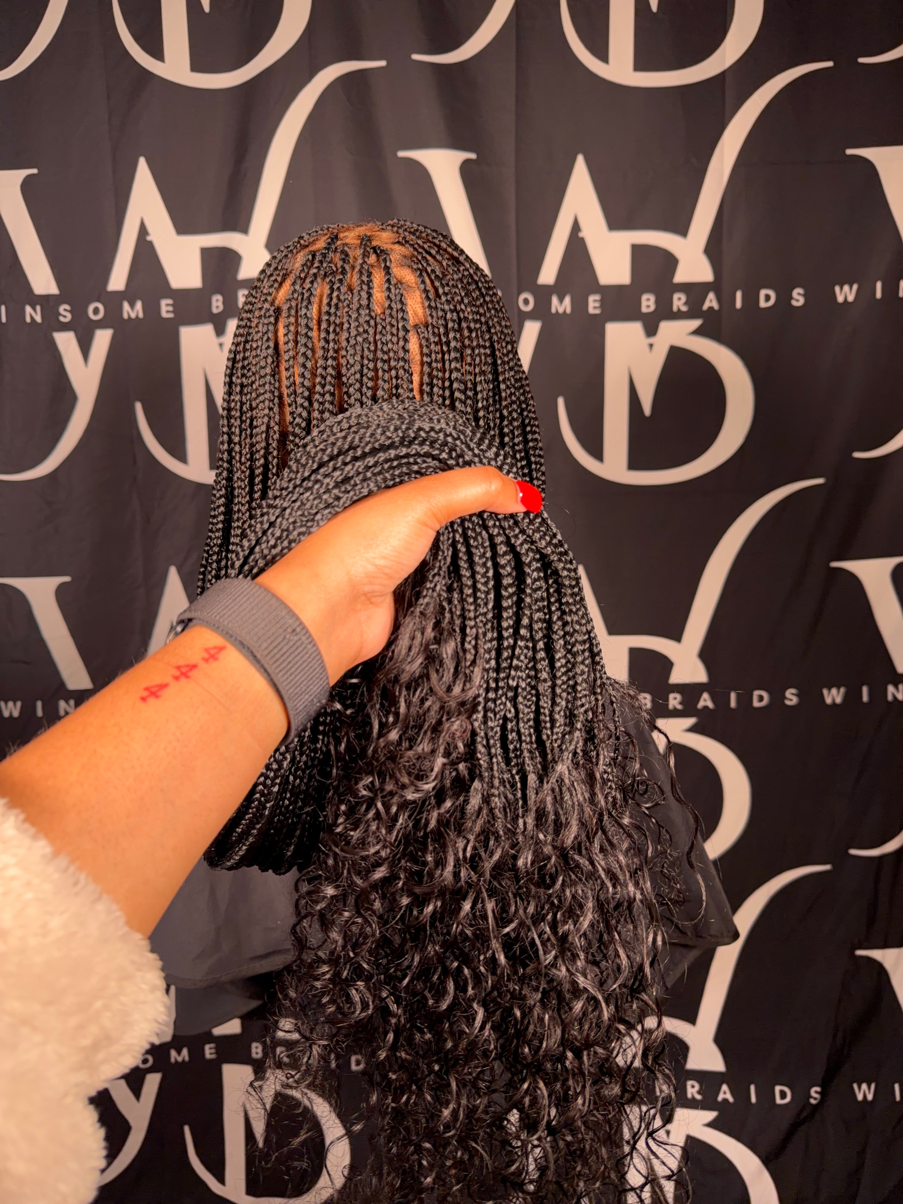 HD Knotless Full Lace w/ Human Boho Ends