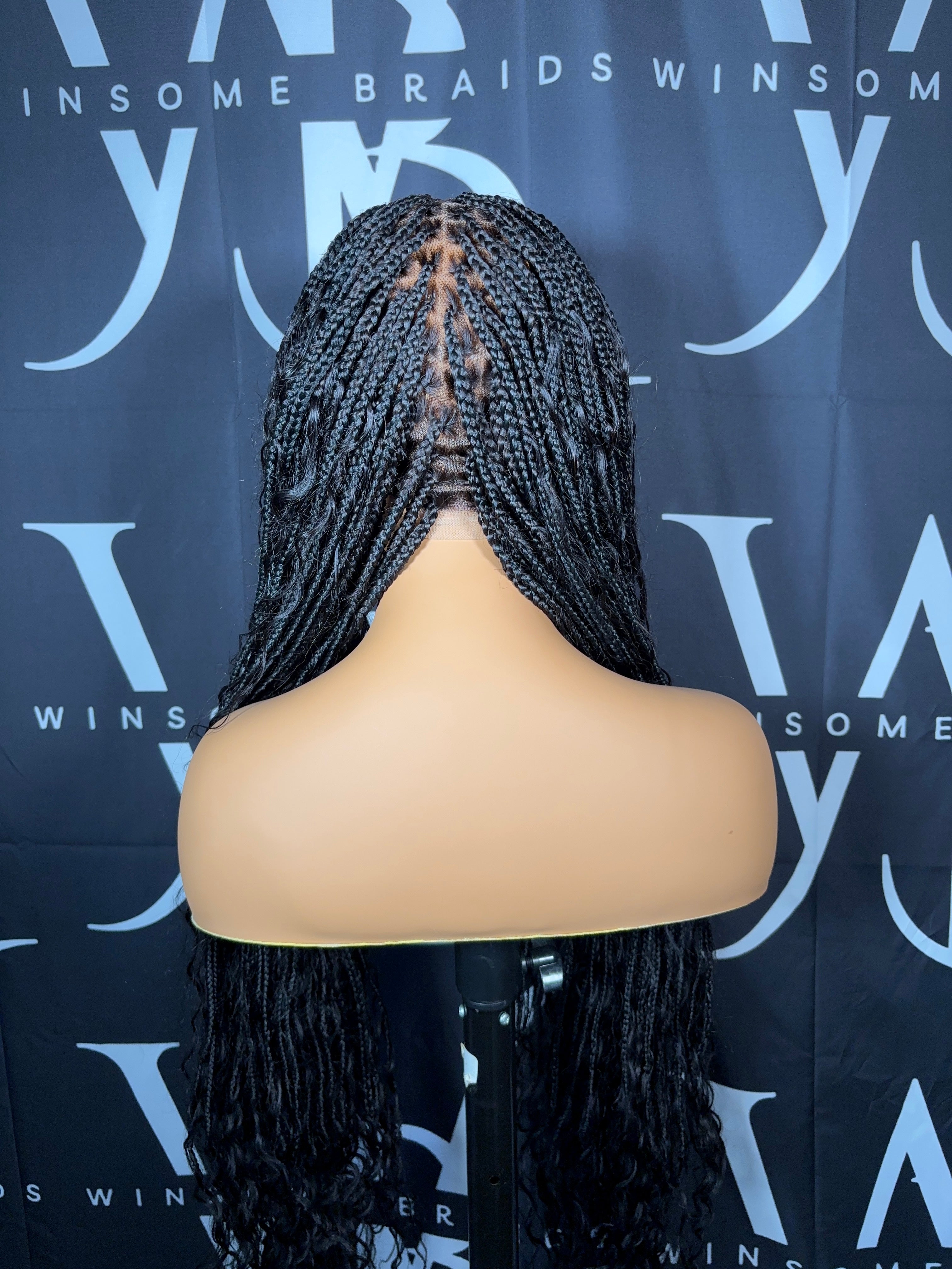 100% Human Hair Curls Boho Knotless Full Lace