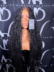 100% Human Hair Curls HD Boho Knotless Closure